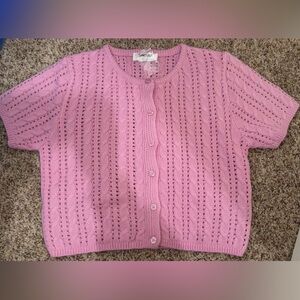 One Loved Babe Pink Button-Up Shirt